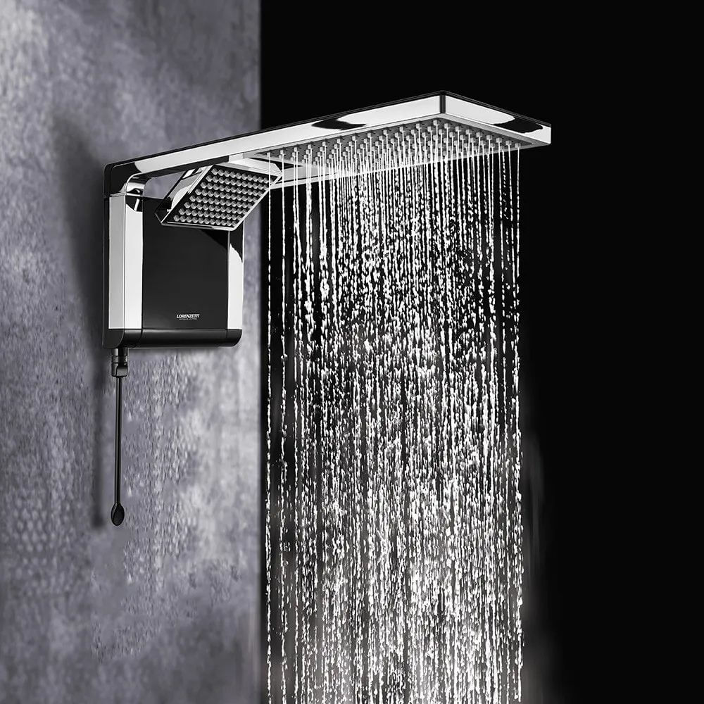 Ducha Eletrônica Acqua Duo Preta Cromada 6800w 220v Lorenzetti